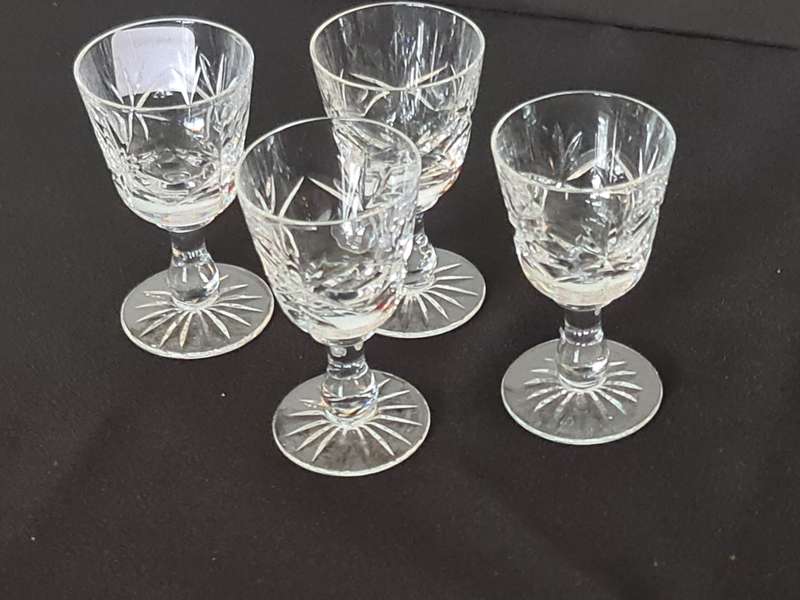 Set X4 Crystal port glasses