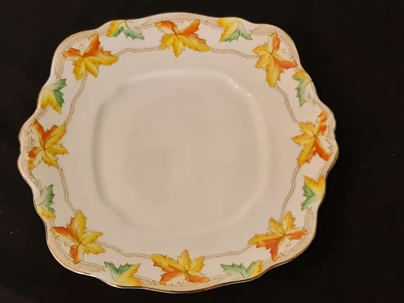 Royal Albert Crown China Maple Cake Plate