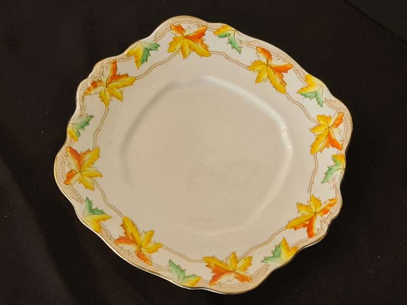 Royal Albert Crown China Maple Cake Plate