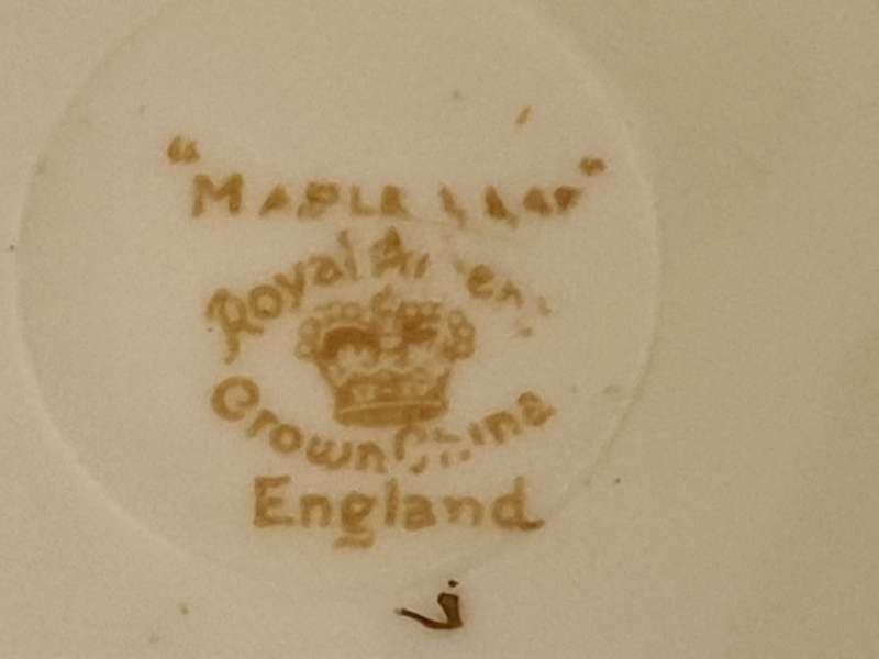 Royal Albert Crown China Maple Cake Plate