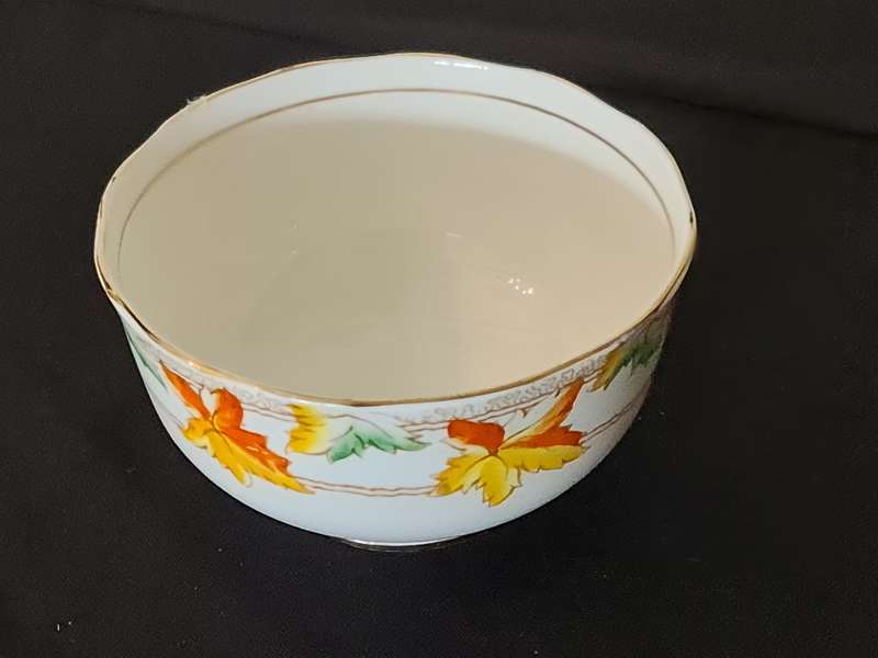 Royal Albert Crown China Maple sugar bowl