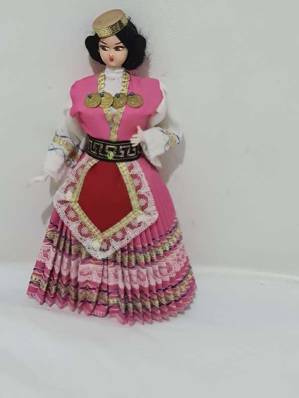 Vintage Volk Art Doll: Greece