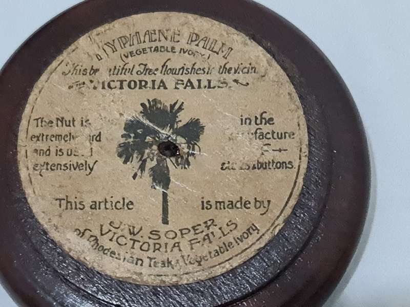 Rare Stanhope ashtray by J W Soper Victoria Falls