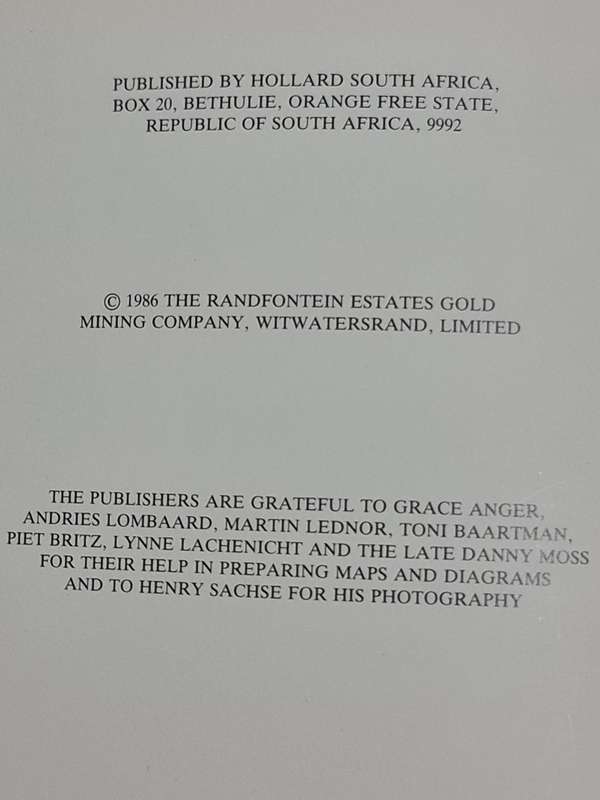 Randfontein Estate, The First 100 years by Anthony Hocking
