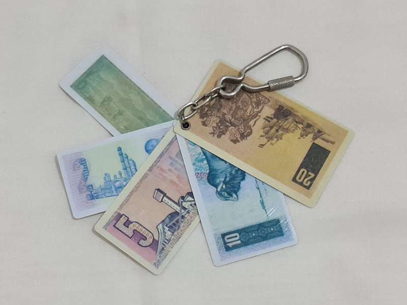 Vintage Keyring of RSA notes