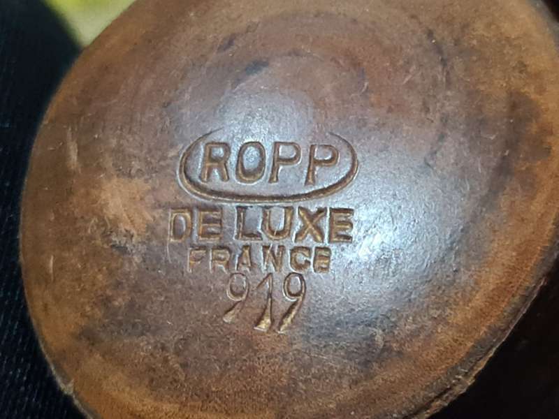 Vintage Cherry wood Ropp De Luxe France 919 pipe
