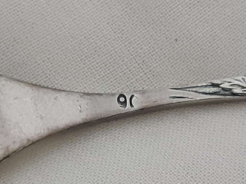 Silver plated flower cake forks