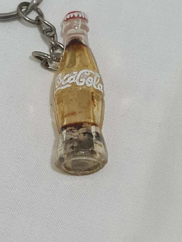 Coca Cola bottle keyring
