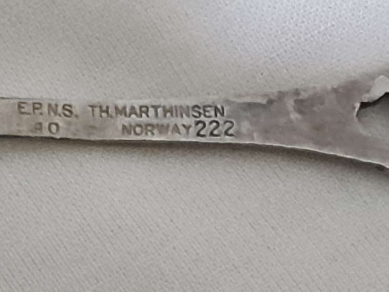 T.H. Mathinsen Norway EPNS Tea spoons