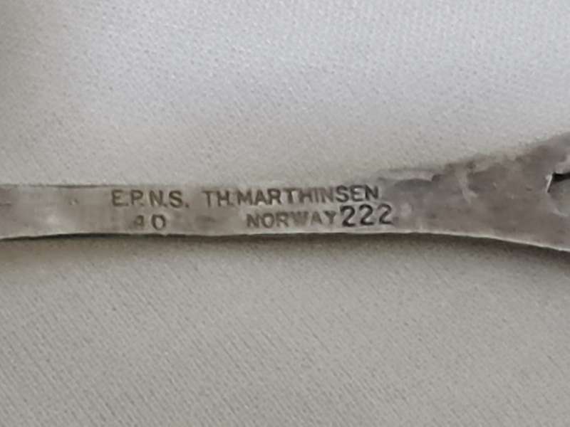 T.H. Mathinsen Norway EPNS Tea spoons