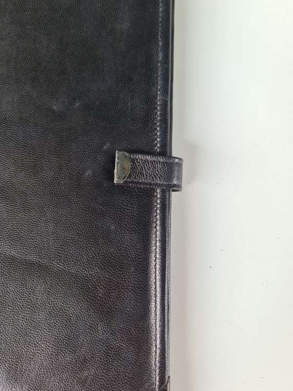 Genuine Leather Black Folder