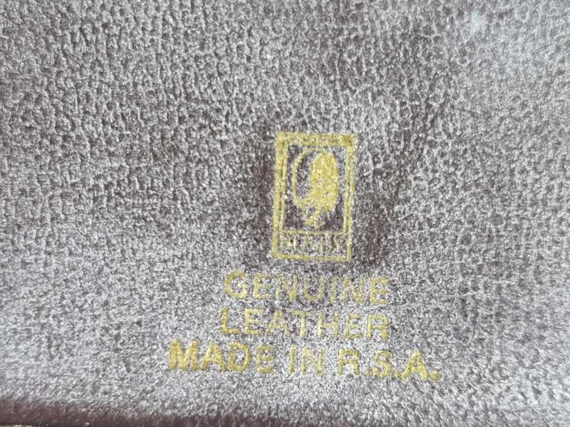 Made in RSA leather folder