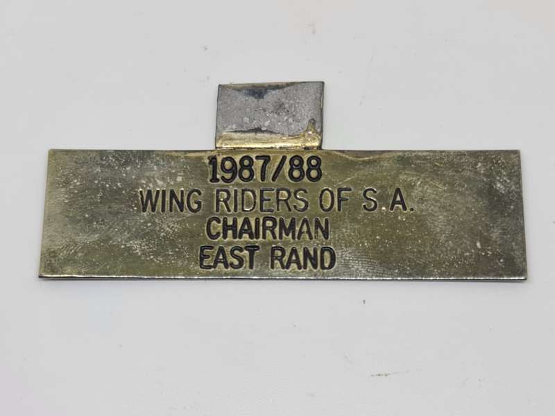 Wing Riders of SA Chairman O.V.S. and East Rand Badges