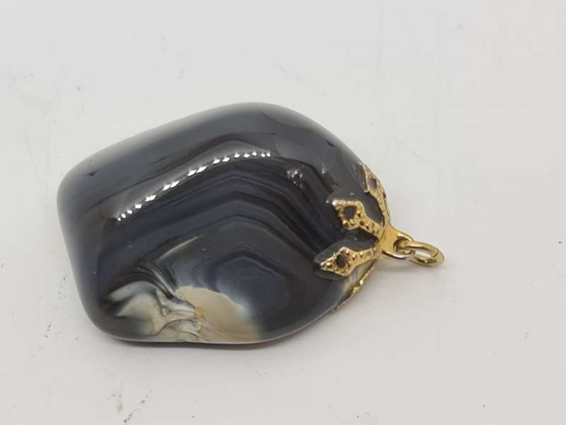 Black Agate Pendent