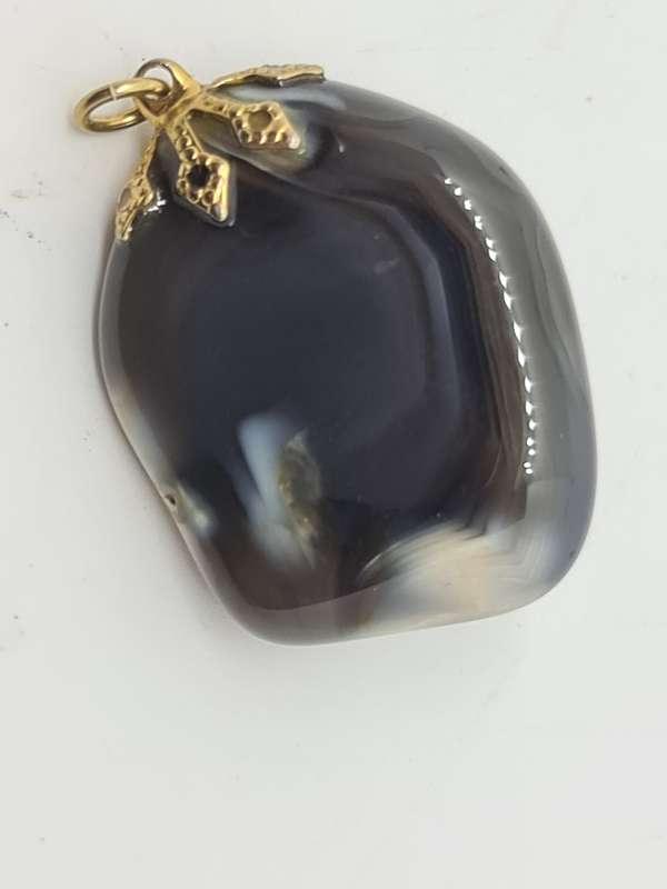 Black Agate Pendent