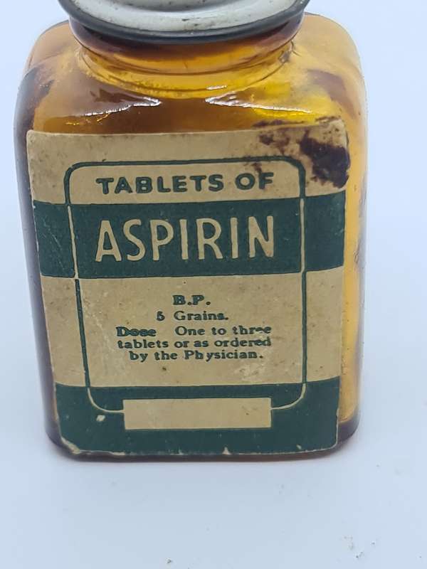 Tablets of Aspirin Bottle