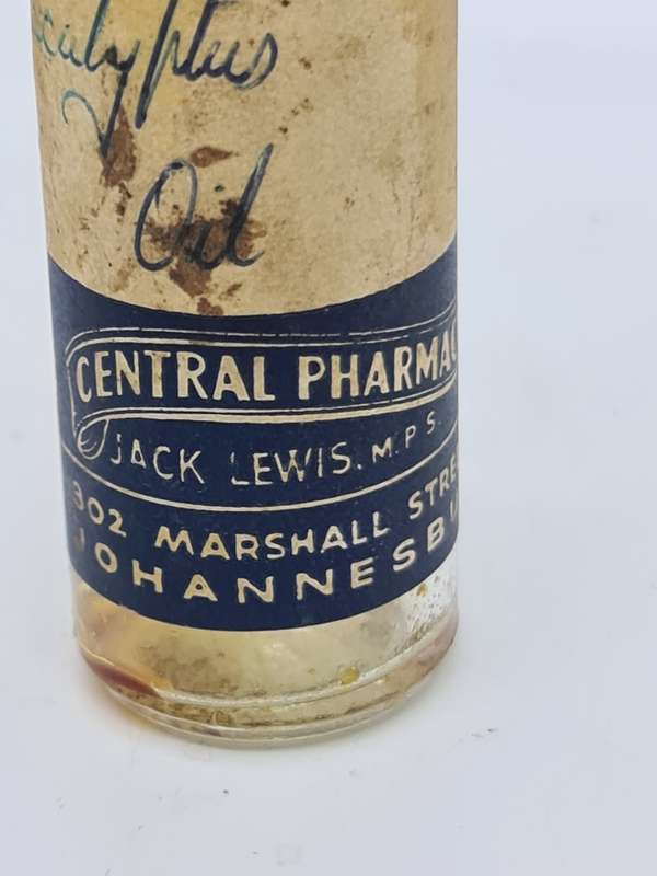 Central Pharmacy, Marshall St Johannesburg Medisyne Bottle