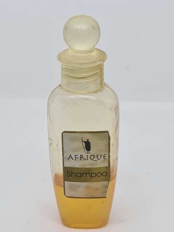 Afrique shampoo and Hand and Body Cream bottles