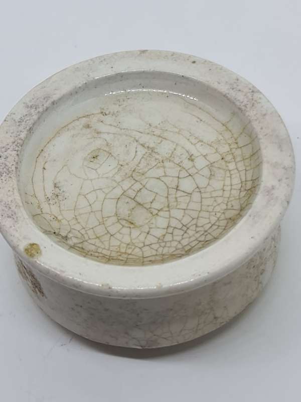 English Ironstone pot with lid