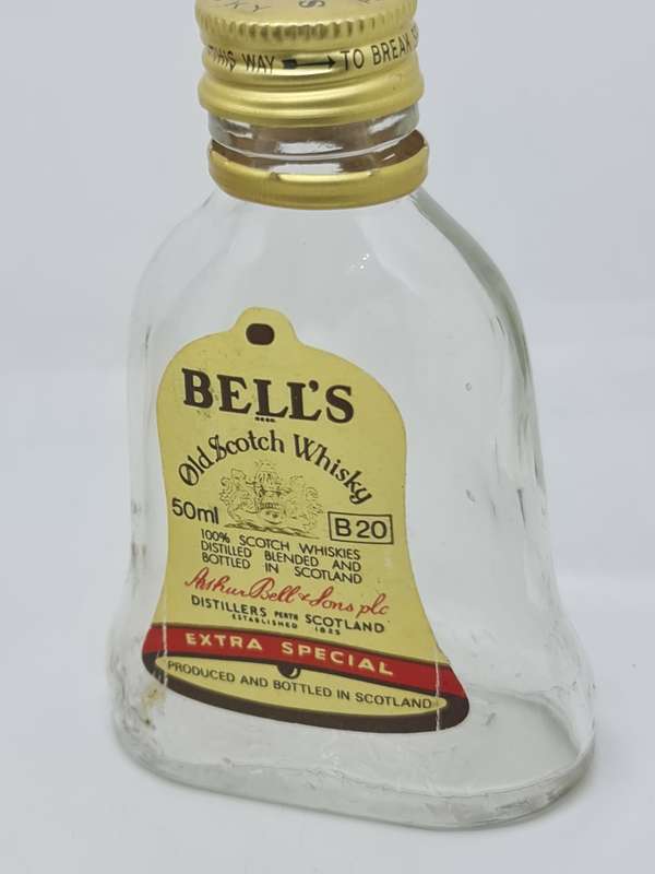 x2 50ml Empty Bells miniature bottles