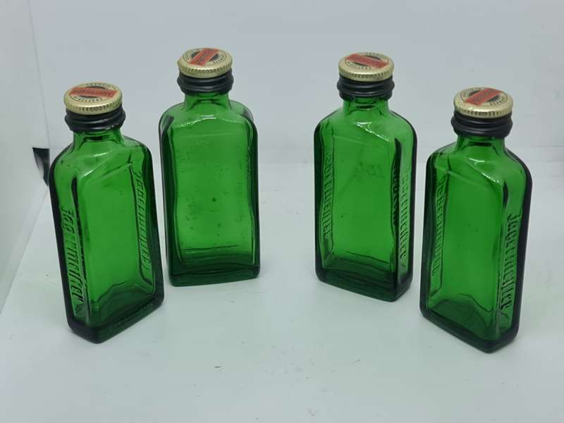 X4 20ml Jagermeister empty bottles