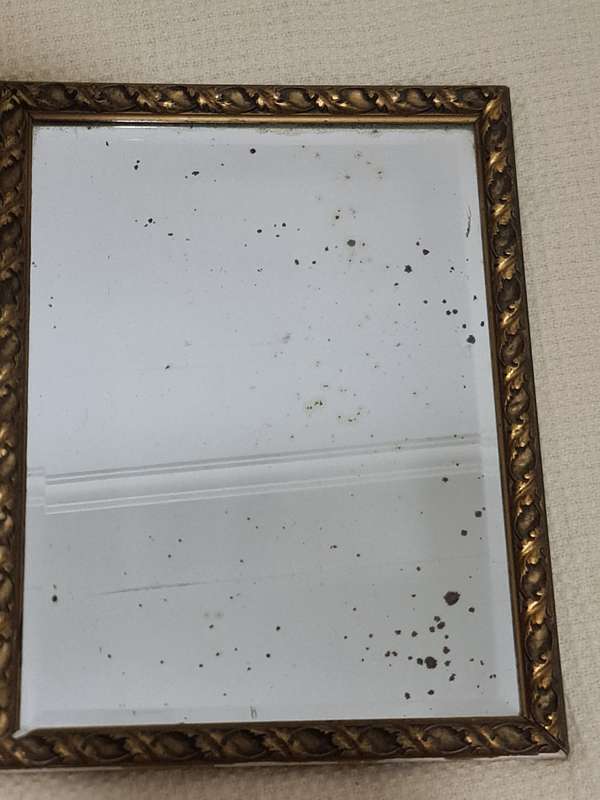 Vintage Rustic Gold Tone frame with mirror