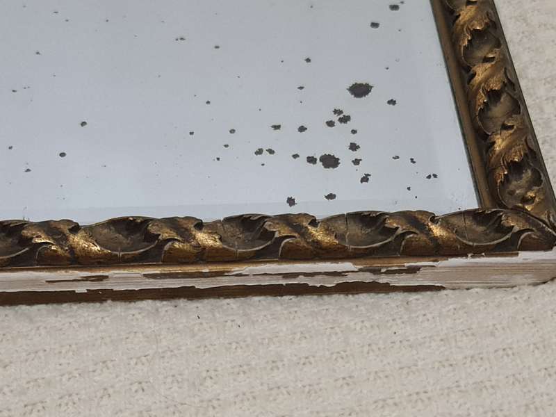 Vintage Rustic Gold Tone frame with mirror