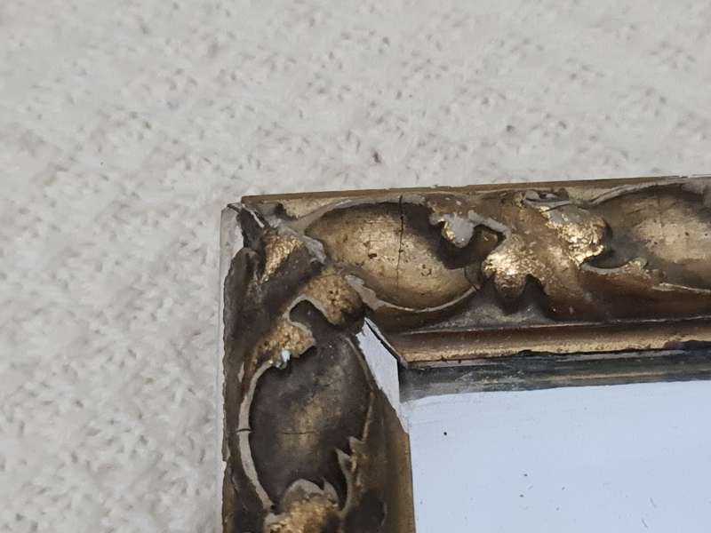 Vintage Rustic Gold Tone frame with mirror