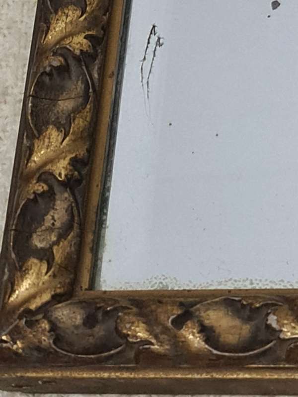 Vintage Rustic Gold Tone frame with mirror