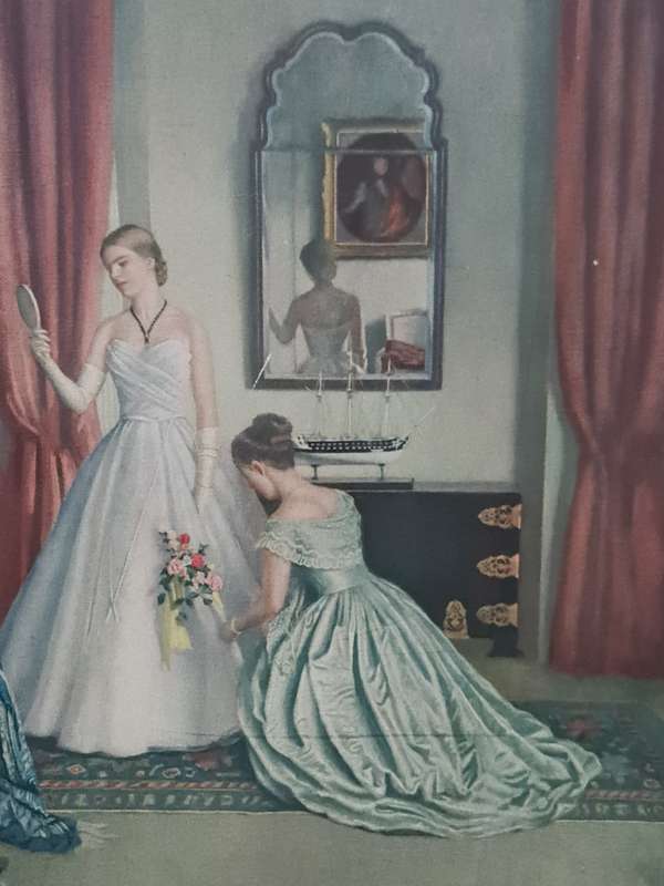 "Her First Ball Dress" Print. By Leonard Campbell Tayler