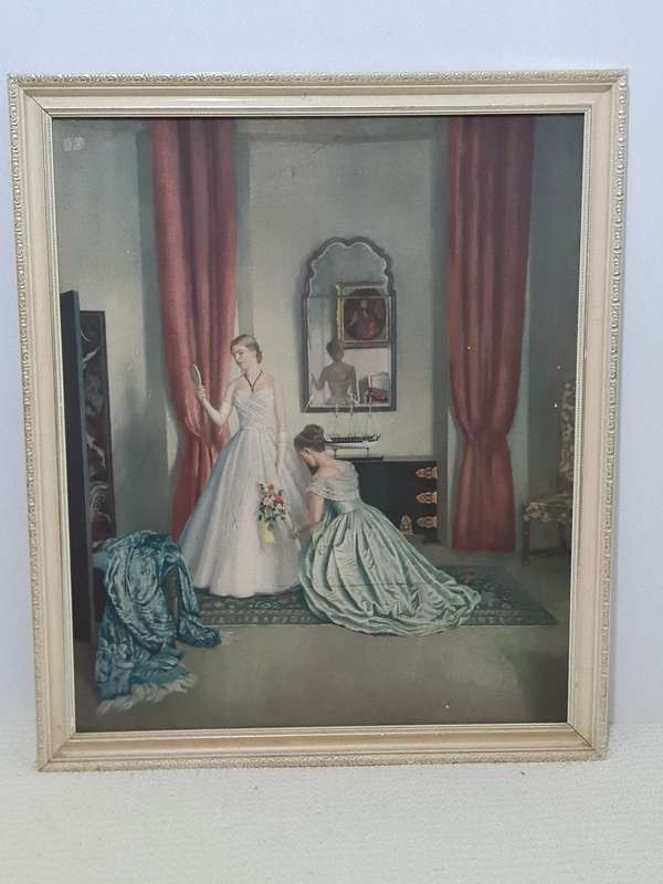 "Her First Ball Dress" Print. By Leonard Campbell Tayler