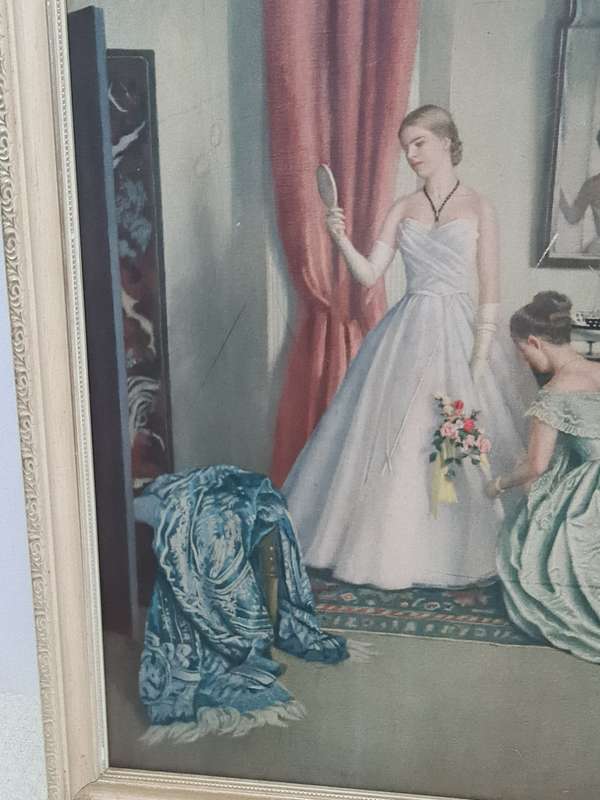 "Her First Ball Dress" Print. By Leonard Campbell Tayler