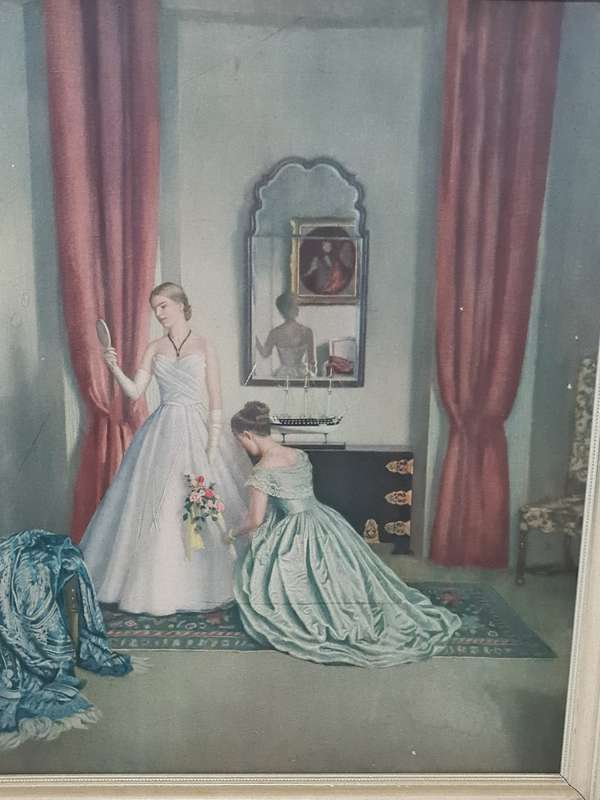 "Her First Ball Dress" Print. By Leonard Campbell Tayler
