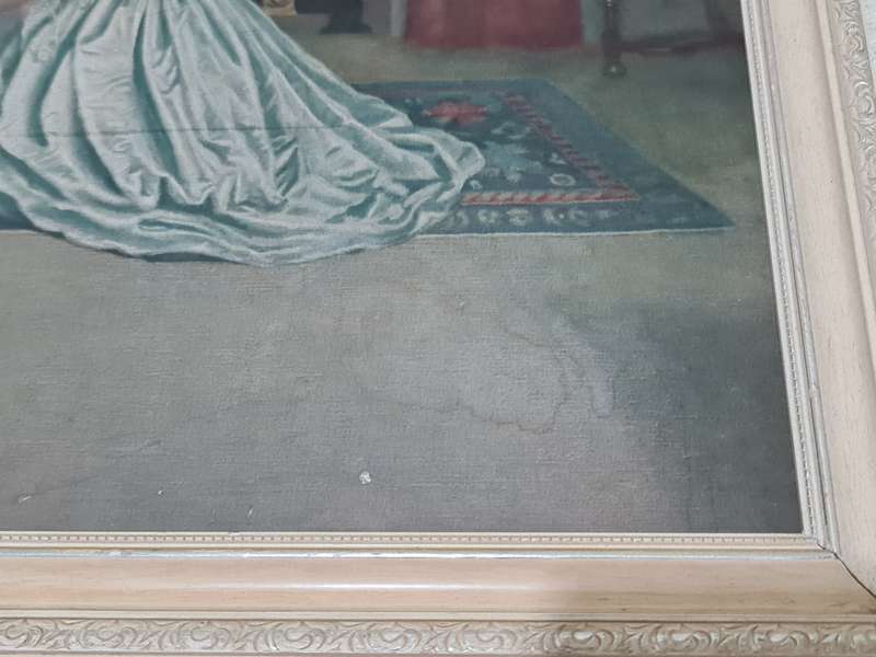 "Her First Ball Dress" Print. By Leonard Campbell Tayler