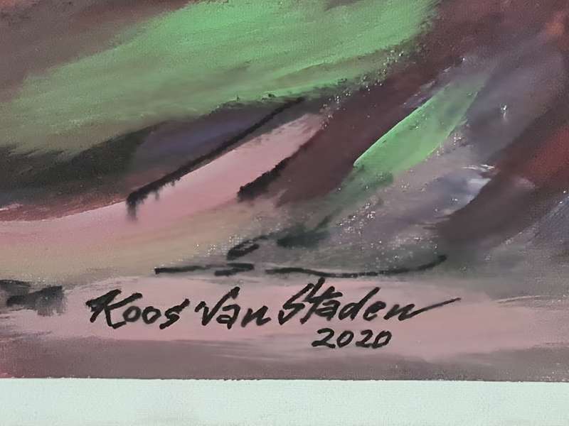 Musician oil on canvas, Koos van Staden 2020