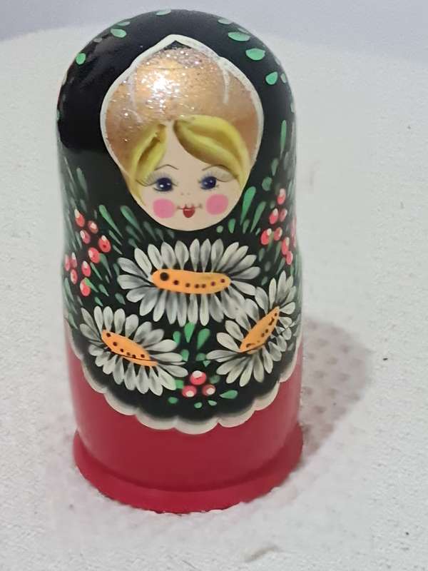 Set x5 Hand Painted Flower Russian dolls