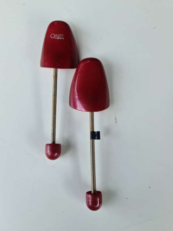 Vintage German Shoe Keepers Shoe Stretchers Plastic and Metal