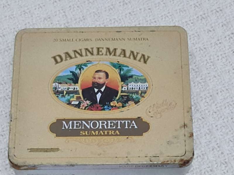 Cigarette tins: Beson and Hedges, Danneman and Mills tins