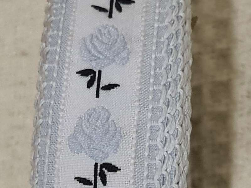 Embroidered Cottin Ribbon