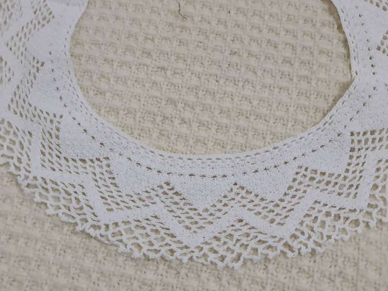 White Lace crochet dress collars