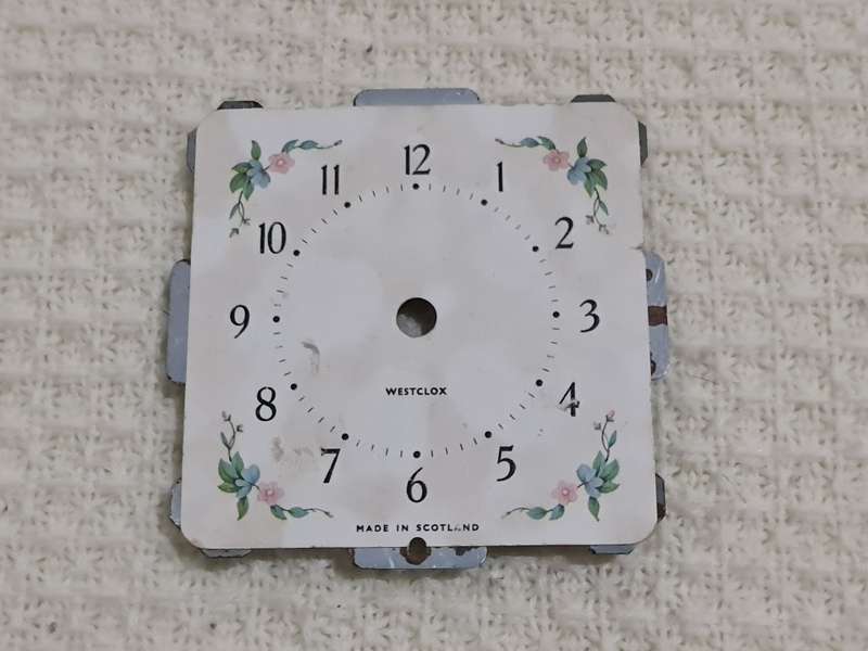 Clock Dial: Westclox, Made in Scotland