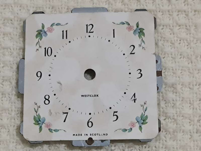 Clock Dial: Westclox, Made in Scotland