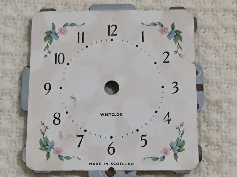Clock Dial: Westclox, Made in Scotland