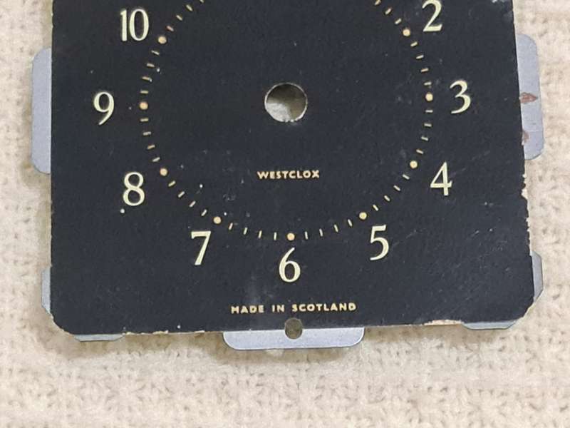 Clock Dial: Made in Scotland, Westclox