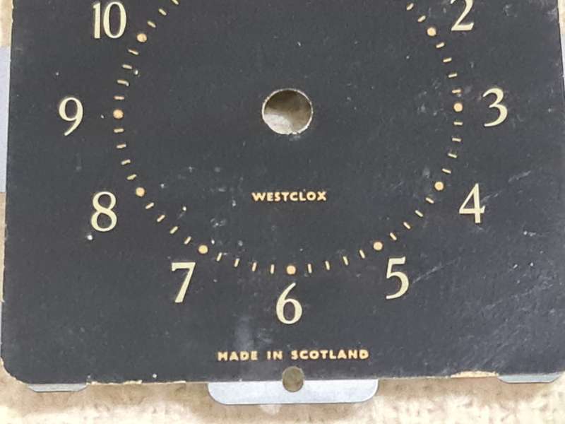 Clock Dial: Made in Scotland, Westclox