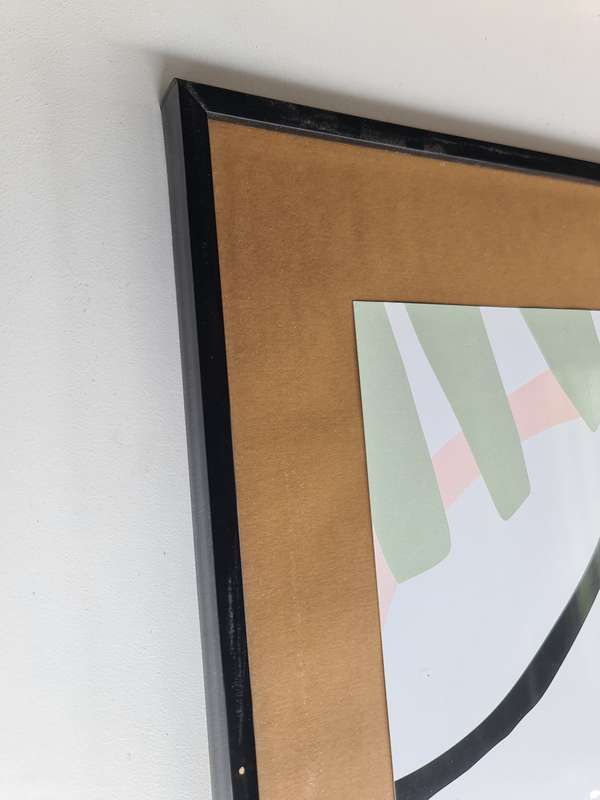 Black frame with glass
