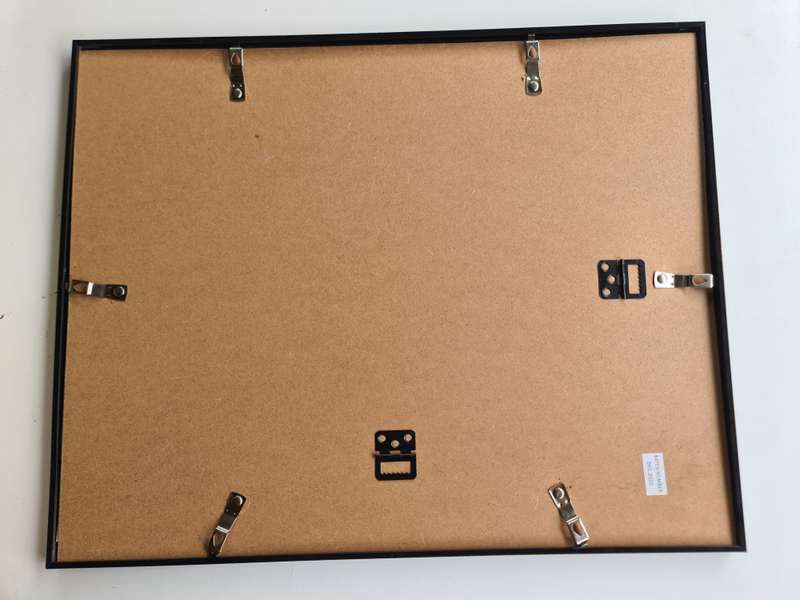 Black frame with glass