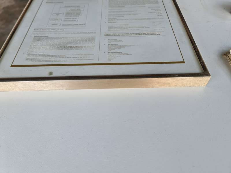 Gold Tone Frame with glass