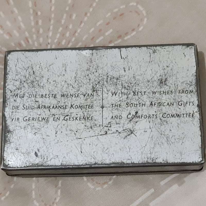 Kersfees-Christmas-1943 Tin: Signed by Isie K Smuts