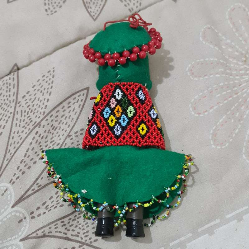 Vintage Celluloid African Zulu doll 1950's